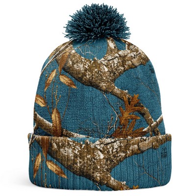 Pom Pom Hunting camo Knit Beanies