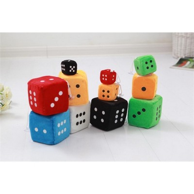 3" Customized Fuzzy Dice Set