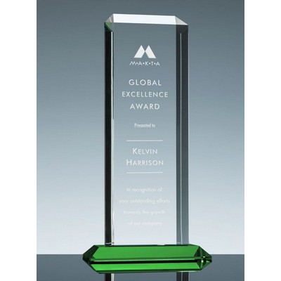 Apollo Award w/Green Base (5"x11 3/4")