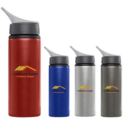 24 oz. Flip Top Aluminum Bottle with Handle - Full Color