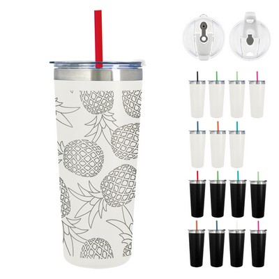 24 Oz. Full Laser Colma Basics Tumbler