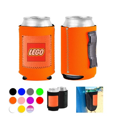 Tall Collapsible Neoprene Can Cooler With Pouch 6.29" X 3.54"