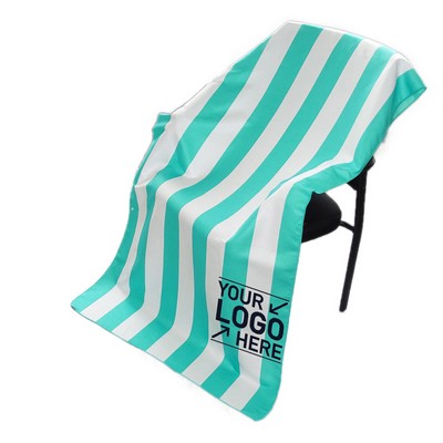 Coastline Stripe Beach Towel