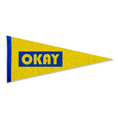 17"X40" Wool Felt Pennant without Pole