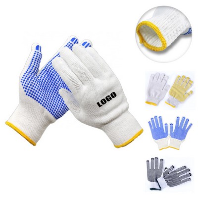 Anti-Slip Knitted PVC Dots Work Glove