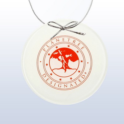 Color Circle Ornament White