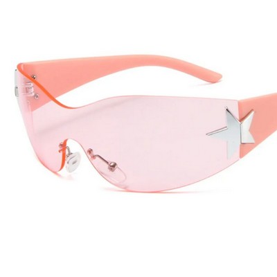 UV400 Fashion Rimless Sunglasses