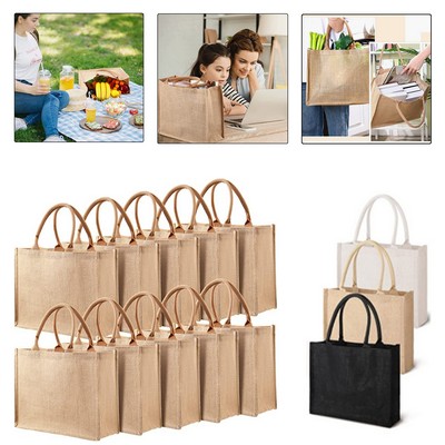 Reusable Burlap Tote Bags