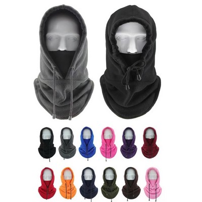 Fleece Hood Hats With Mask Neck Warmer