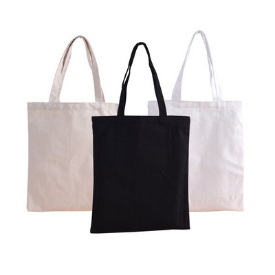 15" Natural Cotton Fiber Shopping Canvas Tote Bag