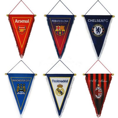 Custom 10''x16'' Hanging Wall Felt Pennant With Tassels