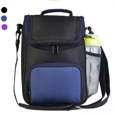 Compartment Lunch Bag Tote With Shoulder Strap