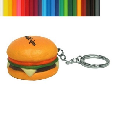 Hamburger Stress Reliever Key Chain