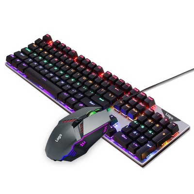 Wired Mechanical Keyboard and Mouse Combo