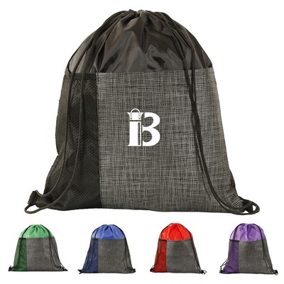 Nonwoven Pocket Drawstring Backpack