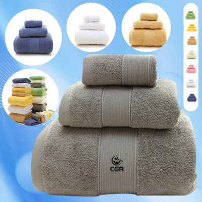 Luxe 3-Piece Cotton Towel Ensemble