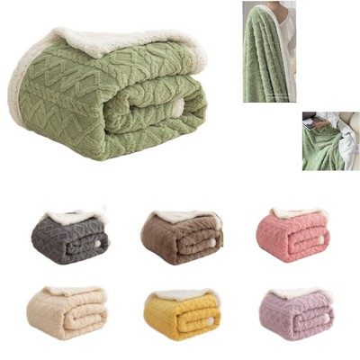 Jacquard Sherpa Blanket