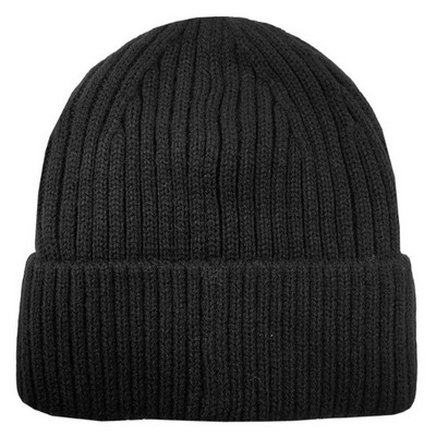 Deluxe Knit Sherpa Lined Beanie (Blank)