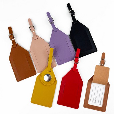 Vegan Leather Luggage Spotter Tags for Airtag Holder