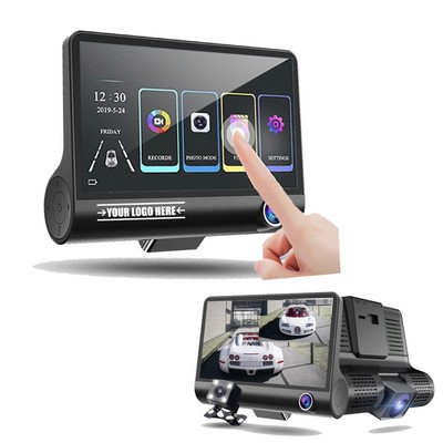 Vehicle HD Dash Cam 1080P USB Camera Touch Screen