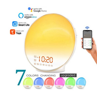 Sunrise Simulation 7 Color Alarm Clock: Wake Up Naturally with Light