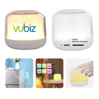 Wireless Speaker With Touch Sensor Night Light