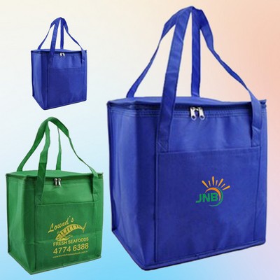 Insulated Zippered Cooler Tote