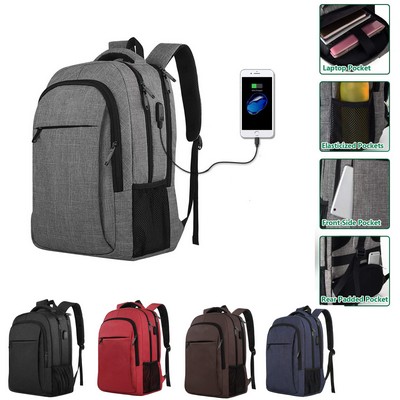 Travel Laptop Backpack USB Charging Port