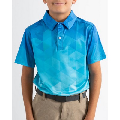 Youth Golf Polo - Baby Fade