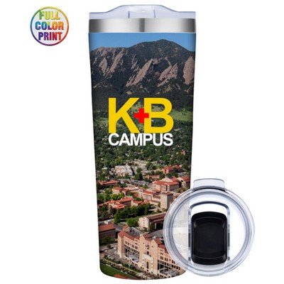 28oz Vacuum Tumbler Powder coated Double Wall Stainless Steel - Full Color Wrap