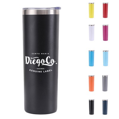 17 Oz Slim Stainless Steel Car Tumbler