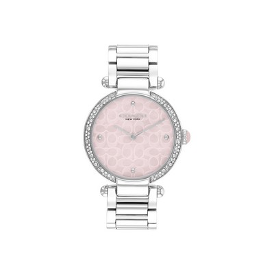 Coach® Ladies Cary Stainless Steel Bracelet Watch w/Blush MOP Dial