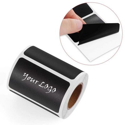 Rectangular Black Sticker Roll