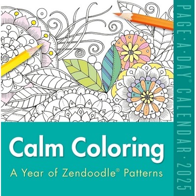 Calm Coloring Page-A-Day® Calendar 2025 (A Year of Zendoodle® Patterns)