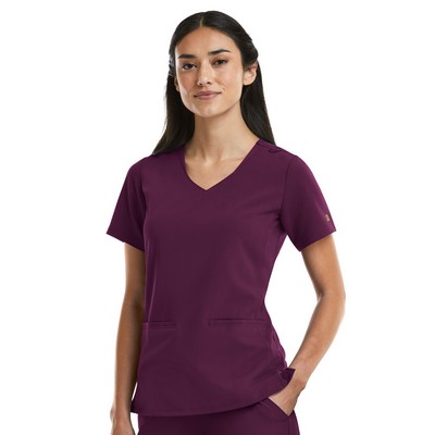 Maevn - Matrix Pro - Women's Curved V-Neck Scrub Top