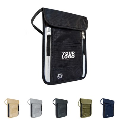 Travel Neck Wallet With RFID Blocking