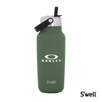 S'well® Explorer w/ Flip Straw - 32oz Green Jasper