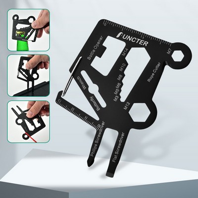 Stainless Steel Fork Truck Shape Pocket Tool Card