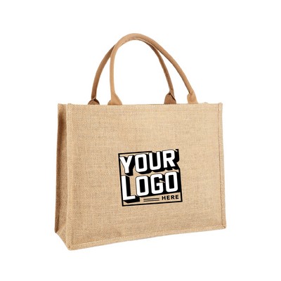 Eco-Friendly Reusable Linen Tote Bag With Handle