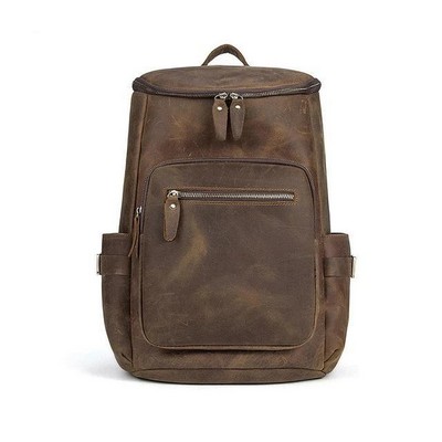 The Faulkner Handcrafted Leather Backpack (16.1"x11.4"x4.7")