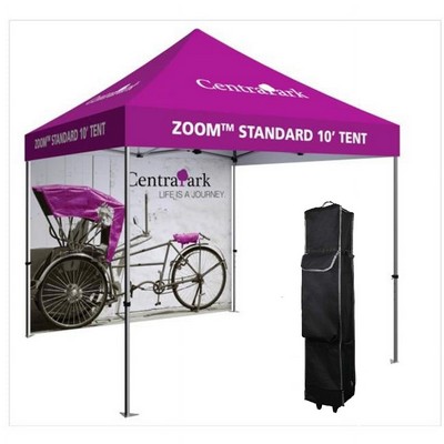 10'x10' Full Back Wall Tent With Steel Frame & Dye Sublimation