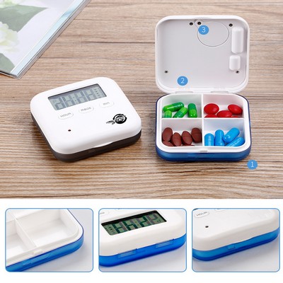 Digital Pill Box w/4 Compartments