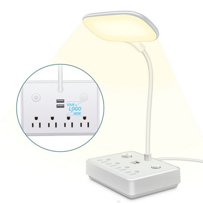 Power Strip With USB Ports And LED Light