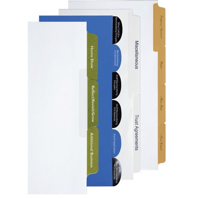 Custom Index Tabs for 3 Ring Binders