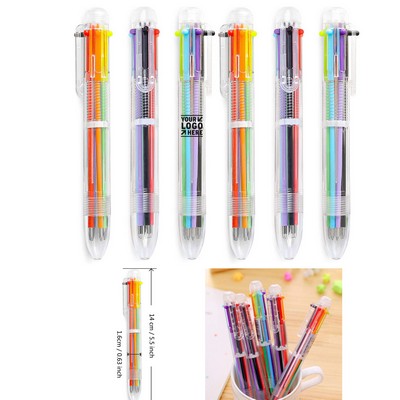 Multicolor 6-in-1 0.5mm Ballpoint Pen