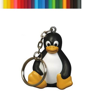 Sitting Penguin Stress Reliever Keychain