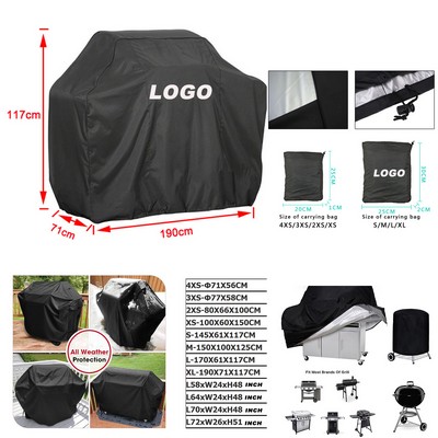 Custom Waterproof Outdoor Barbecue Cover by 190X71X117cm