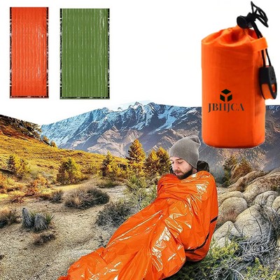 Emergency Survival Sleeping Bag With Whistle