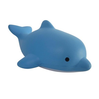 Foam Cartoon Blue Dolphin Squeeze Toy