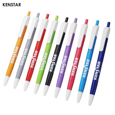 Plastic Click Top Ball Point Pen